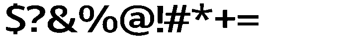 Chatwin Semi Bold Expanded Font OTHER CHARS