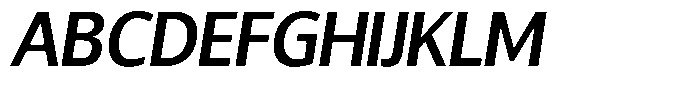 Chatwin Semi Bold Italic Font UPPERCASE