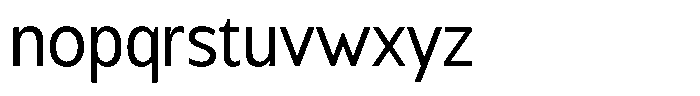 Chatwin Semi Condensed Font LOWERCASE