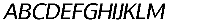 Chatwin Semi Expanded Italic Font UPPERCASE