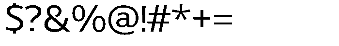 Chatwin Semi Expanded Font OTHER CHARS