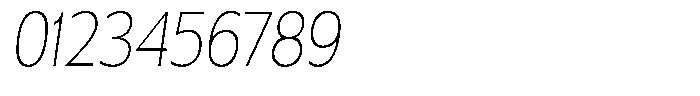 Chatwin Thin Condensed Italic Font OTHER CHARS