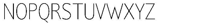 Chatwin Thin Condensed Font UPPERCASE