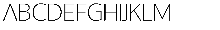 Chatwin Thin Expanded Font UPPERCASE
