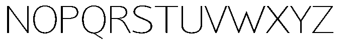 Chatwin Thin Expanded Font UPPERCASE