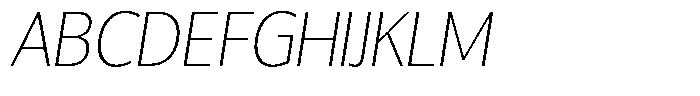 Chatwin Thin Italic Font UPPERCASE