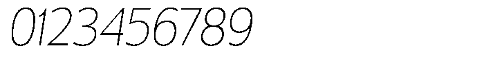 Chatwin Thin Semi Condensed Italic Font OTHER CHARS