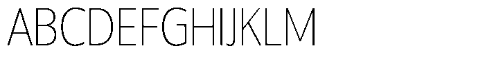 Chatwin Thin Semi Condensed Font UPPERCASE