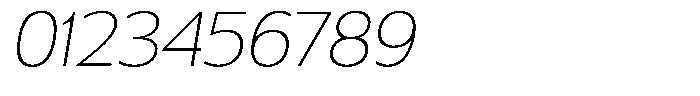 Chatwin Thin Semi Expanded Italic Font OTHER CHARS