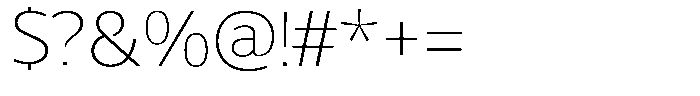 Chatwin Thin Semi Expanded Font OTHER CHARS