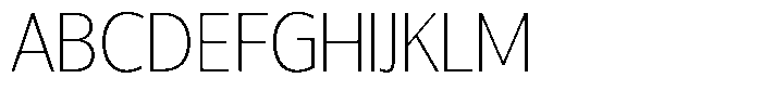 Chatwin Thin Font UPPERCASE