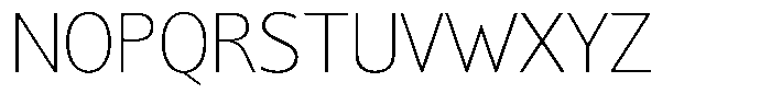 Chatwin Thin Font UPPERCASE