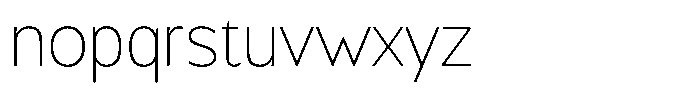 Chatwin Thin Font LOWERCASE