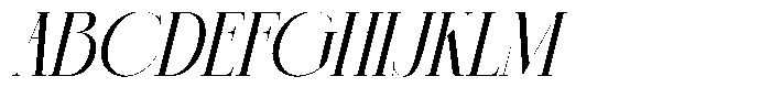 Chazero Italic Font UPPERCASE