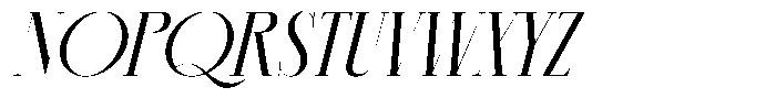 Chazero Italic Font UPPERCASE