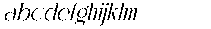 Chazero Italic FONT