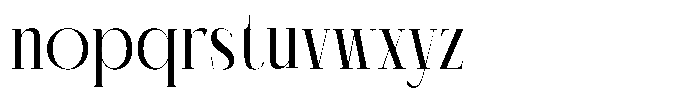 Chazero Regular Font LOWERCASE