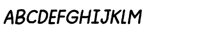 Cheap Skit Italic Font UPPERCASE