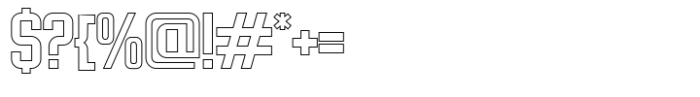 Cheapsman Outline Font OTHER CHARS