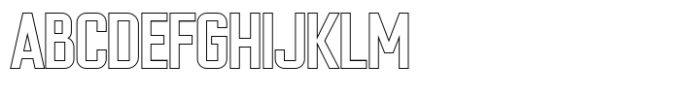 Cheapsman Outline Font UPPERCASE