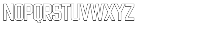Cheapsman Outline Font UPPERCASE