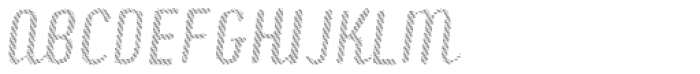 Checkin Script Oblique Layer Line Font UPPERCASE