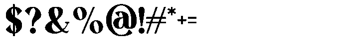 Chedis Script BOUDE Regular Font OTHER CHARS