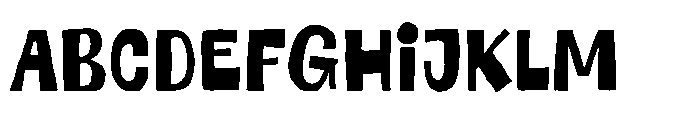 Cheeky Chunky Font UPPERCASE
