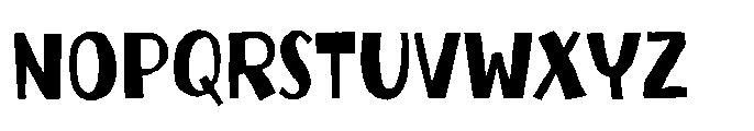 Cheeky Chunky Font UPPERCASE
