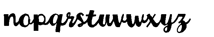Cheeky Chunky Font LOWERCASE