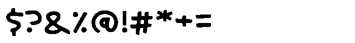 Cheerful Friday Font OTHER CHARS