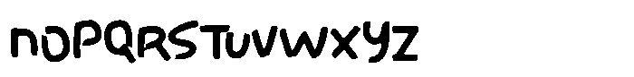 Cheerful Friday Font LOWERCASE