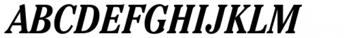 Cheltenham Cond Bold Italic Font UPPERCASE