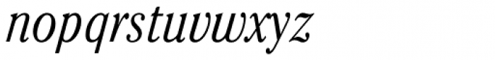 Cheltenham Cond Light Italic Font LOWERCASE