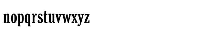 Cheltenham ExtraCondensed Bold Pro Font LOWERCASE