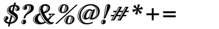 Cheltenham Handtooled Italic OS Font OTHER CHARS