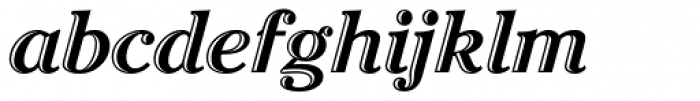 Cheltenham Handtooled Italic OS Font LOWERCASE