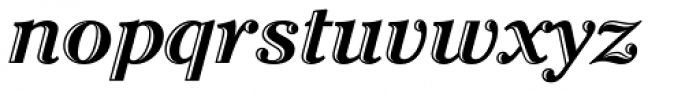 Cheltenham Handtooled Std Bold Italic Font LOWERCASE