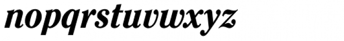 Cheltenham Pro Condensed Bold Italic Font LOWERCASE