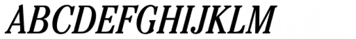 Cheltenham Pro Condensed Italic Font UPPERCASE