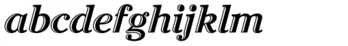 Cheltenham Std Hdtooled Bold Italic Font LOWERCASE