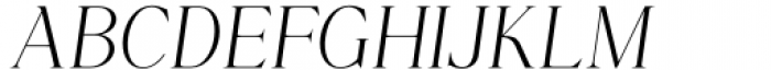 Chelvin Serif Italic Font UPPERCASE