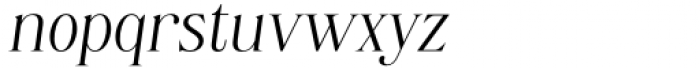 Chelvin Serif Italic Font LOWERCASE