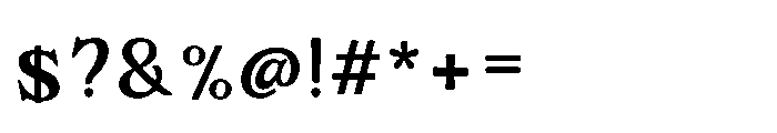 Chemins Regular Font OTHER CHARS