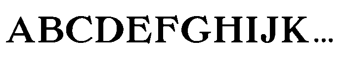 Chemins Regular Font UPPERCASE
