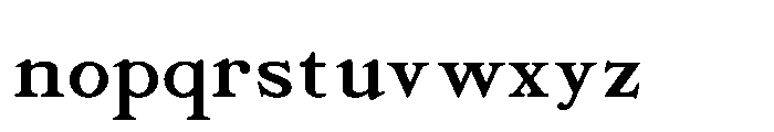 Chemins Regular Font LOWERCASE