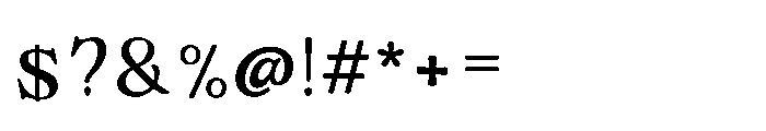 Chemins Thin Font OTHER CHARS
