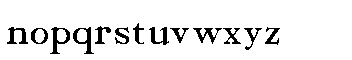 Chemins Thin Font LOWERCASE