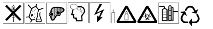 Chemtool Three Font UPPERCASE