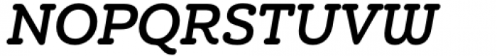 Chennai Slab Condensed Bold Oblique Font UPPERCASE